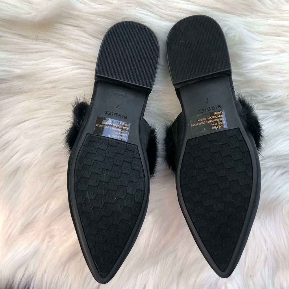 Birdies Vegan Dove Slides Onyx Shoes Size 7 Comfort Black Party Slip Ons NEW - Picture 3 of 8
